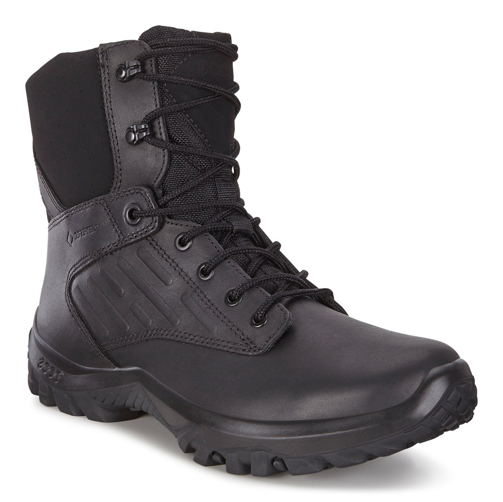 Mens Boots - ECCO Professional Outdoor Mid-Cut - Black - 4897EWVCN